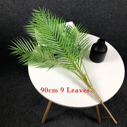 Large Artificial Palm Tree Tropical Plants Plastic Fake Leaves Green Monstera For Home Garden Decor 125cm