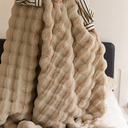 Tuscan Imitation Fur Blanket for Winter - Ultra Luxurious Warm Super Comfortable Blanket For Bed or Sofa