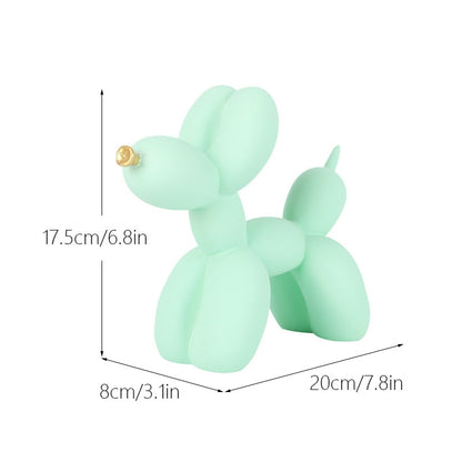 Balloon Dog Sculpture Figurines for Modern Apartment Interior Design Resin Doggy Ornament For Coffee Table Desktop Decoration