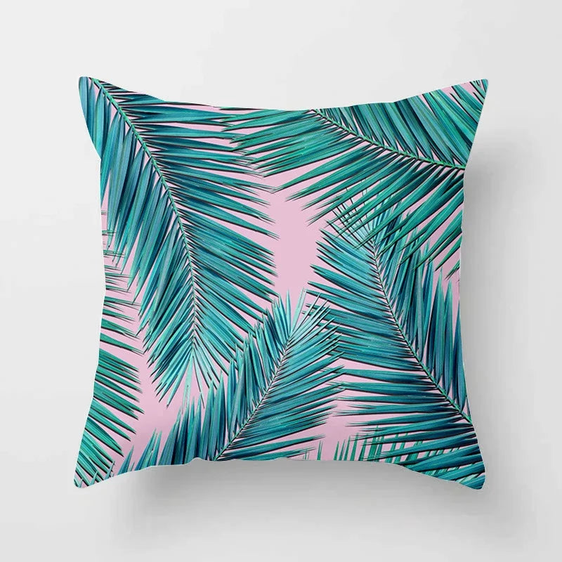 Tropical Leaf Cactus Monstera Cushion Cover: Vibrant, Nature-Inspired Decorative Pillowcase for a Relaxing Atmosphere