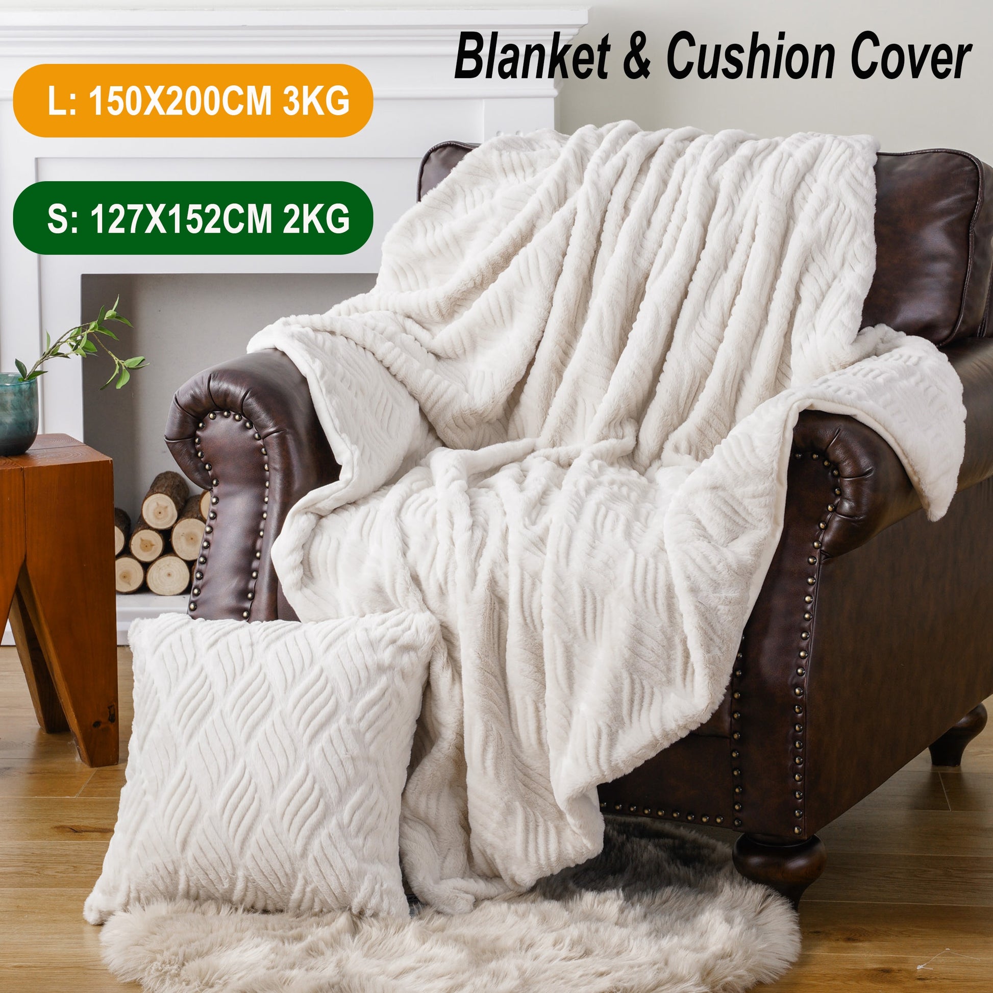 Luxury Soft Faux Fur Sofa Throw Thick Plush Furry Blanket For Bedroom Living Room Essential Winter Soft Furnishings Home Decor