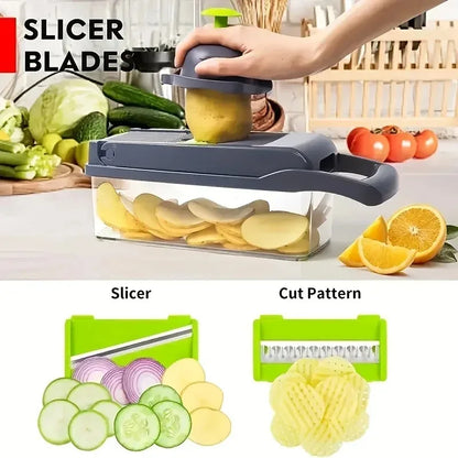 14/16 in 1 Multifunctional Vegetable Chopper: Your Ultimate Kitchen Companion