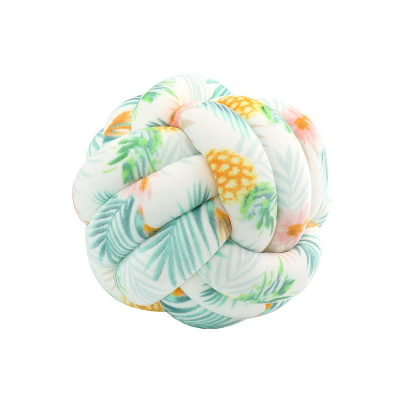 Big Knot Cushion Sofa Throw Pillow Soft Round Handmade Knotted Ball Car Bedding Stuffed Pillow For Bedroom Living Room