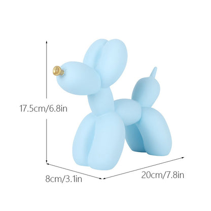 Balloon Dog Sculpture Figurines for Modern Apartment Interior Design Resin Doggy Ornament For Coffee Table Desktop Decoration