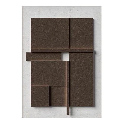 Nordic Geometric 3D Effect Canvas Painting: Elevate Your Space with Abstract Minimalist Aesthetics