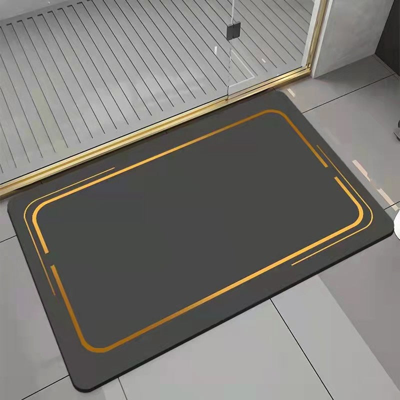 Non-Slip Nappa Skin Rubber Mat for Bathroom Kitchen And Entrance Hall Super Absorbent