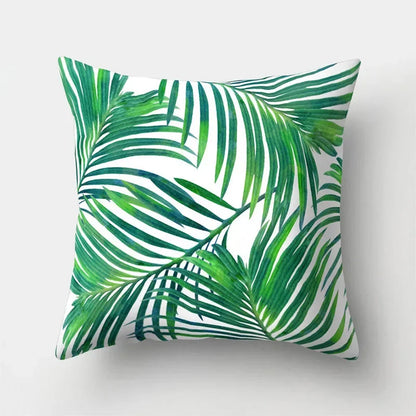 Tropical Leaf Cactus Monstera Cushion Cover: Vibrant, Nature-Inspired Decorative Pillowcase for a Relaxing Atmosphere