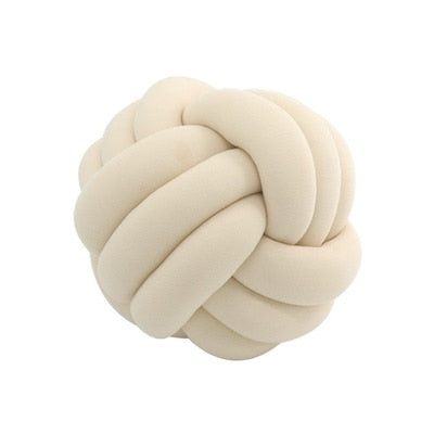 Big Knot Cushion Sofa Throw Pillow Soft Round Handmade Knotted Ball Car Bedding Stuffed Pillow For Bedroom Living Room
