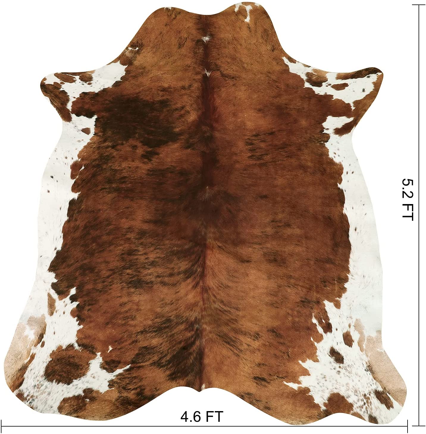 Modern Cowhide Fake Fur Rug For Living Room American Style Coffee Table Carpet Rug - 12 Styles, 3 Sizes
