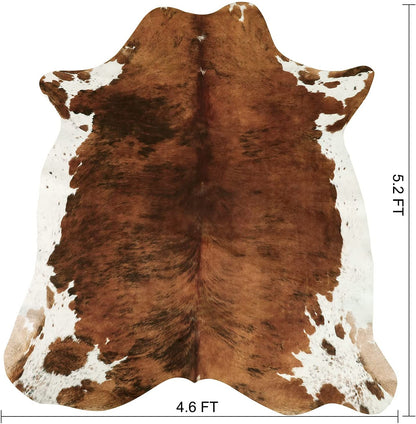 Modern Cowhide Fake Fur Rug For Living Room American Style Coffee Table Carpet Rug - 12 Styles, 3 Sizes