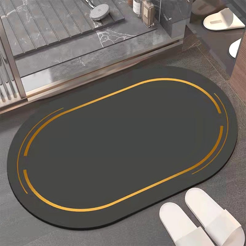 Non-Slip Nappa Skin Rubber Mat for Bathroom Kitchen And Entrance Hall Super Absorbent