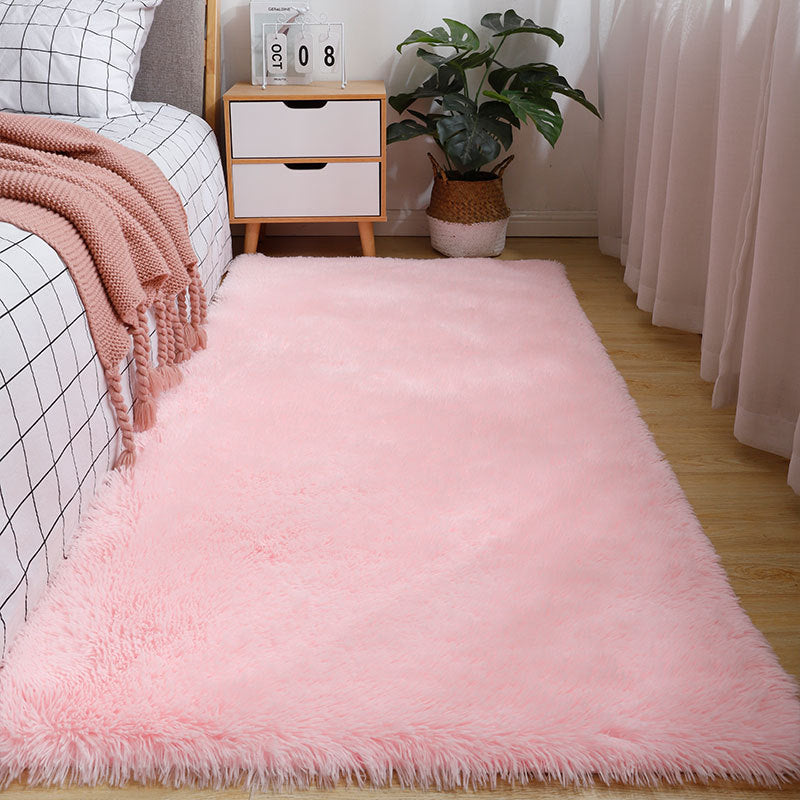 Thick Soft Plush Fluffy Rug For Bedroom Living Room Deep Pile Faux Furry Floor Rug For Contemporary Home Interior Decor: