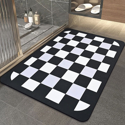 Non-Slip Nappa Skin Rubber Mat for Bathroom Kitchen And Entrance Hall Super Absorbent