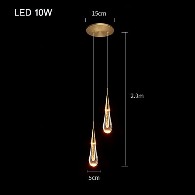 Crystal Teardrop Bubble Pendant Lamp Modern Hanging Light Fittings For Luxury Living Room Dining Room Restaurant Reception Foyer Lighting