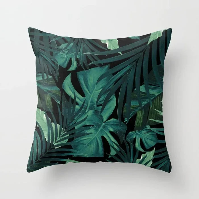 Tropical Leaf Cactus Monstera Cushion Cover: Vibrant, Nature-Inspired Decorative Pillowcase for a Relaxing Atmosphere