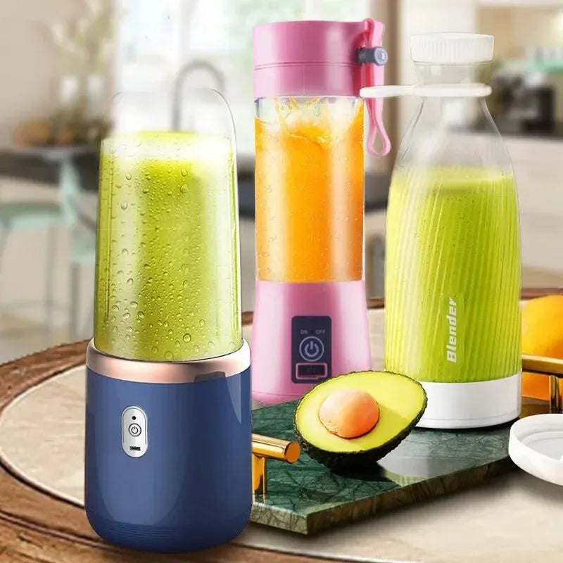 Portable Double-Cup Fruit Juicer: Fresh Juice Anytime, Anywhere! Ideal For Camping + RV's