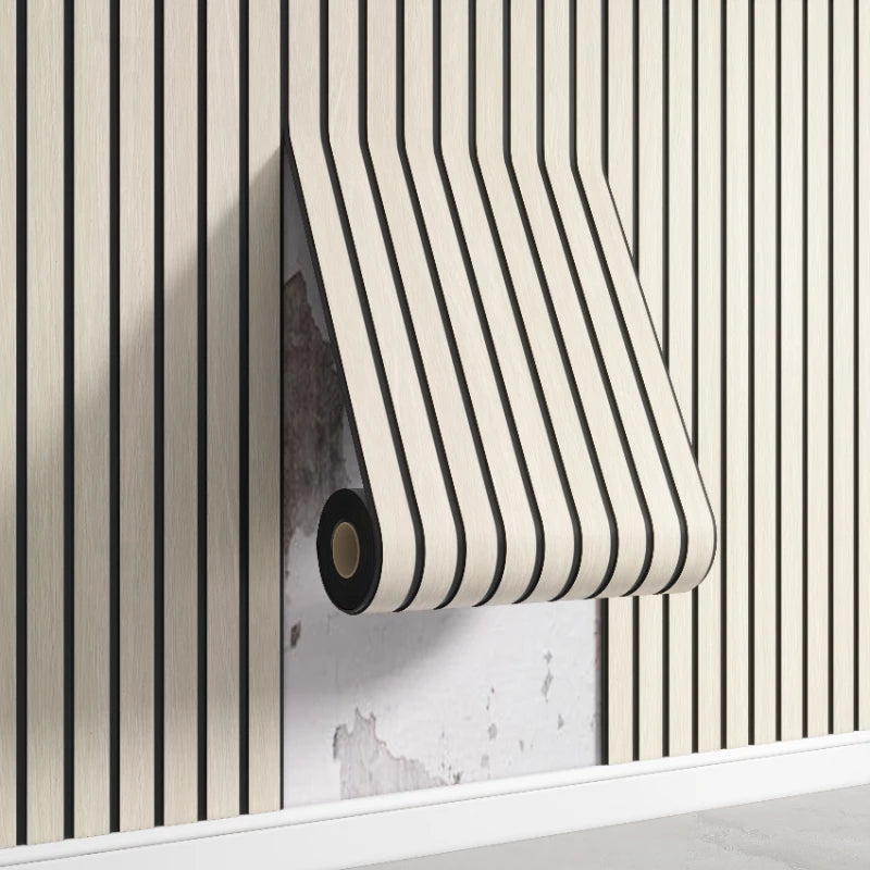 Self-Adhesive Wall Panels – 3D Vertical Stripe Wall Covering for Stylish Modern Home & Office Decor