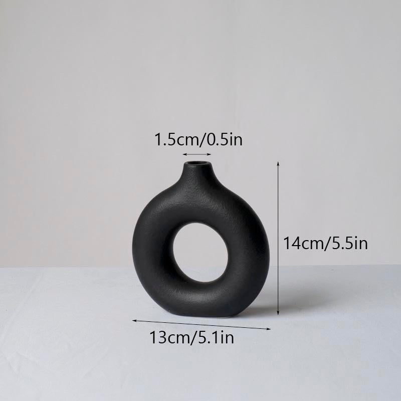 Nordic Ceramic Vase Minimalist Contemporary Scandinavian Design Table Top Home Decoration Accessories