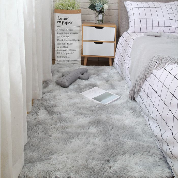 Thick Soft Plush Fluffy Rug For Bedroom Living Room Deep Pile Faux Furry Floor Rug For Contemporary Home Interior Decor: