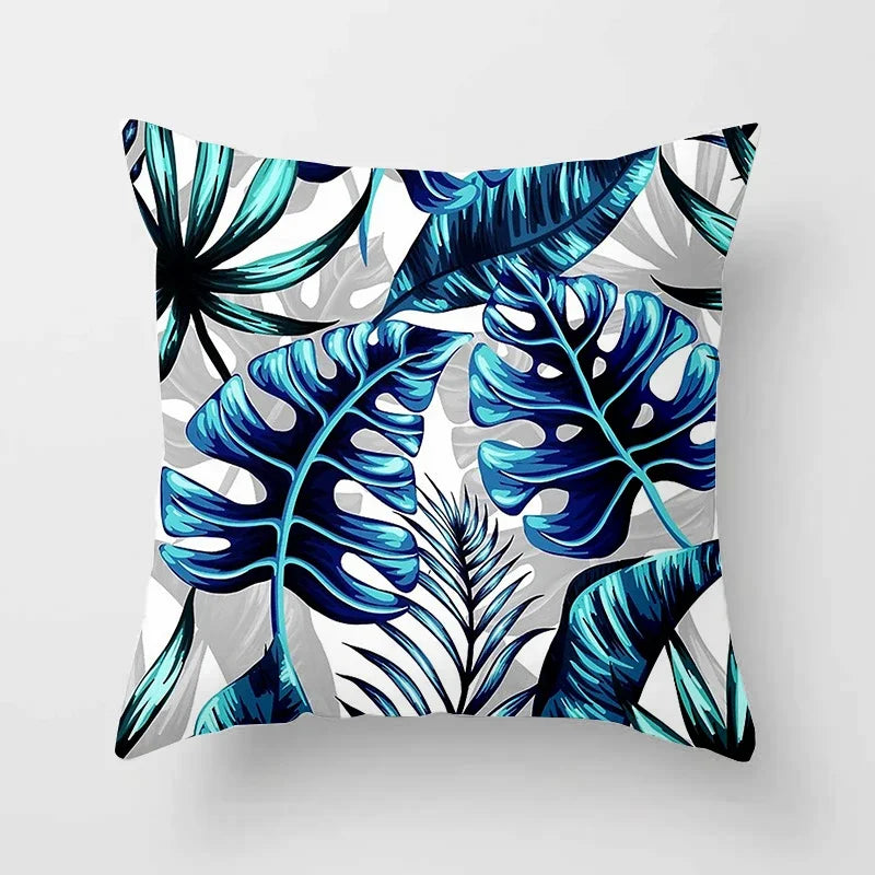 Tropical Leaf Cactus Monstera Cushion Cover: Vibrant, Nature-Inspired Decorative Pillowcase for a Relaxing Atmosphere