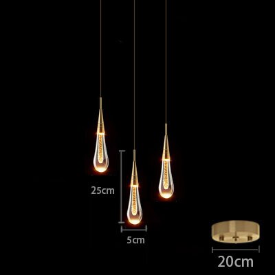 Crystal Teardrop Bubble Pendant Lamp Modern Hanging Light Fittings For Luxury Living Room Dining Room Restaurant Reception Foyer Lighting