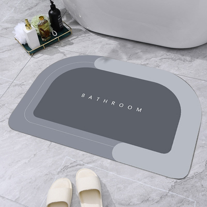 Non-Slip Nappa Skin Rubber Mat for Bathroom Kitchen And Entrance Hall Super Absorbent