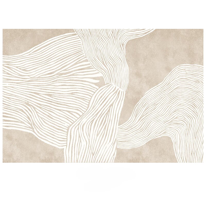 Luxurious Minimalist Beige Nordic Carpet Rug Subtle Patterned Large Area Rug For Living Room Bedroom Contemporary Home Carpeting