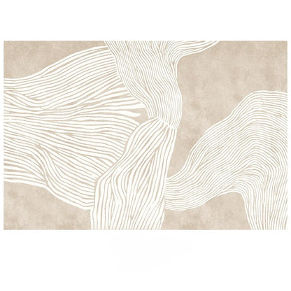 Luxurious Minimalist Beige Nordic Carpet Rug Subtle Patterned Large Area Rug For Living Room Bedroom Contemporary Home Carpeting