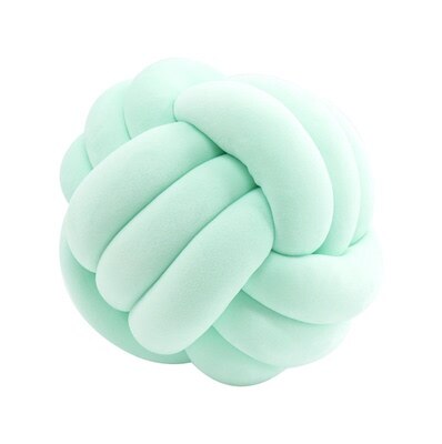 Big Knot Cushion Sofa Throw Pillow Soft Round Handmade Knotted Ball Car Bedding Stuffed Pillow For Bedroom Living Room