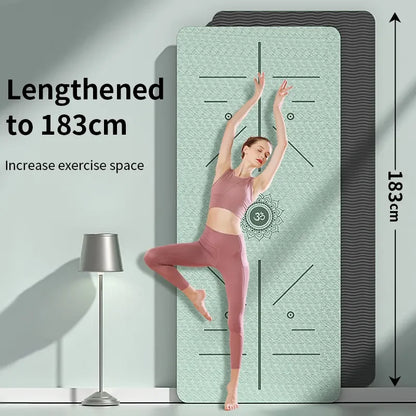 Non-Slip Fitness Exercise Yoga Mat: Eco-Friendly, Durable, and Portable Mat for All Your Workout Needs