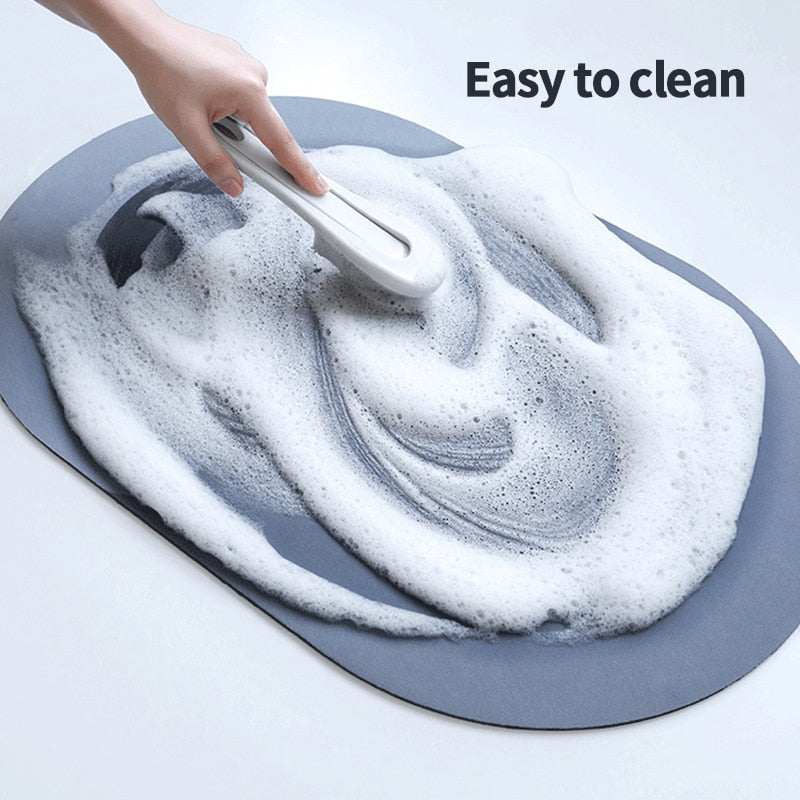 Non-Slip Nappa Skin Rubber Mat for Bathroom Kitchen And Entrance Hall Super Absorbent