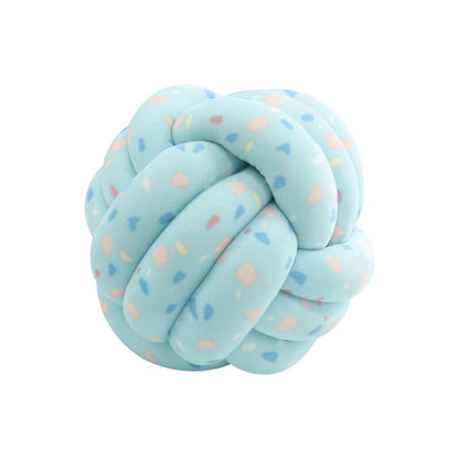 Big Knot Cushion Sofa Throw Pillow Soft Round Handmade Knotted Ball Car Bedding Stuffed Pillow For Bedroom Living Room