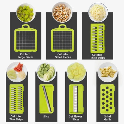 14/16 in 1 Multifunctional Vegetable Chopper: Your Ultimate Kitchen Companion