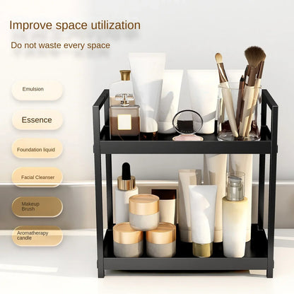 Two-Tier Under Sink Organizer – Modern Double Layer Mini Cabinet Storage Rack For Bathroom & Kitchen