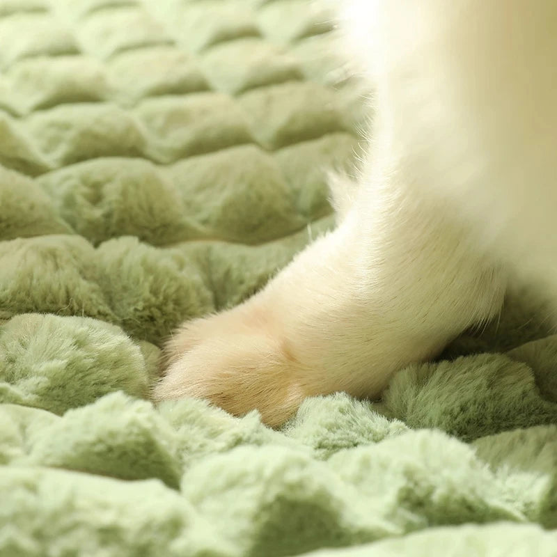 All Seasons Dog Mat Luxury Sofa: Cozy, Comfortable, and Hygienic Plaid Bed for Cats and Dogs