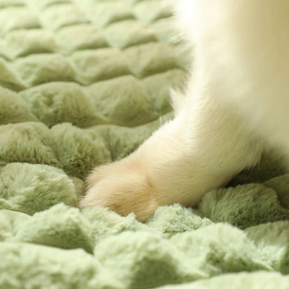 All Seasons Dog Mat Luxury Sofa: Cozy, Comfortable, and Hygienic Plaid Bed for Cats and Dogs