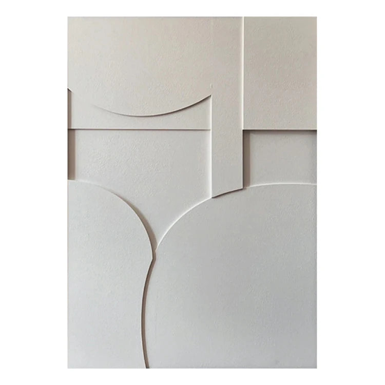 Nordic Geometric 3D Effect Canvas Painting: Elevate Your Space with Abstract Minimalist Aesthetics