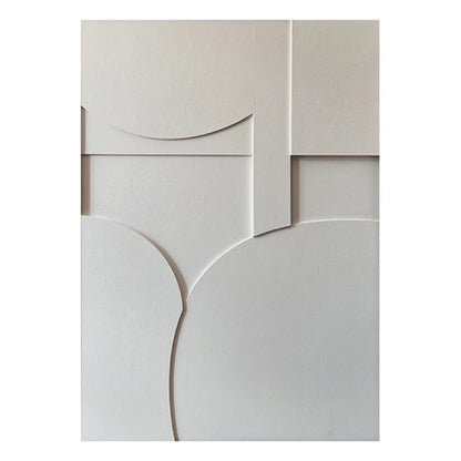 Nordic Geometric 3D Effect Canvas Painting: Elevate Your Space with Abstract Minimalist Aesthetics