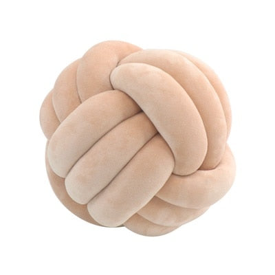 Big Knot Cushion Sofa Throw Pillow Soft Round Handmade Knotted Ball Car Bedding Stuffed Pillow For Bedroom Living Room