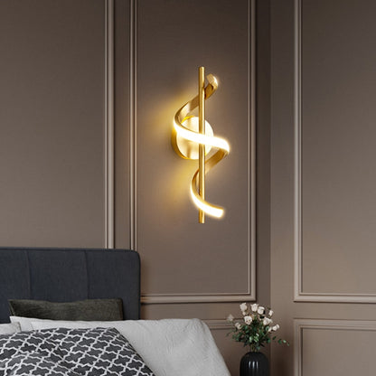 Graceful Curve Lustre LED Pendant Light Elegant Styling Hanging Lighting Fixtures For Living Room Dining Room Modern Interior Lighting
