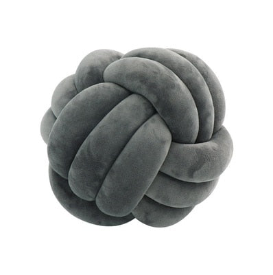 Big Knot Cushion Sofa Throw Pillow Soft Round Handmade Knotted Ball Car Bedding Stuffed Pillow For Bedroom Living Room