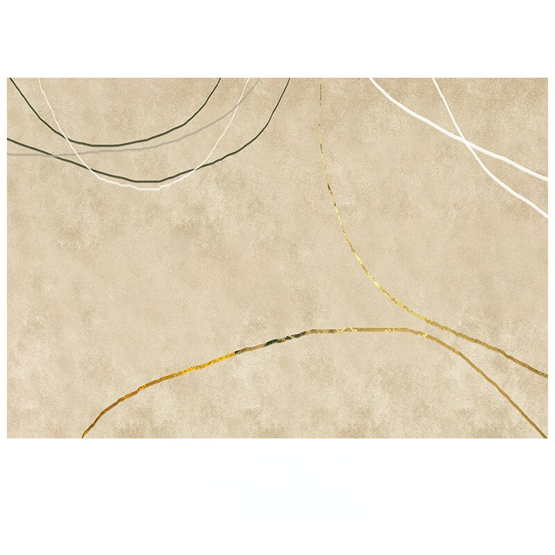 Luxurious Minimalist Beige Nordic Carpet Rug Subtle Patterned Large Area Rug For Living Room Bedroom Contemporary Home Carpeting