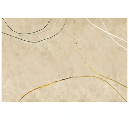 Luxurious Minimalist Beige Nordic Carpet Rug Subtle Patterned Large Area Rug For Living Room Bedroom Contemporary Home Carpeting