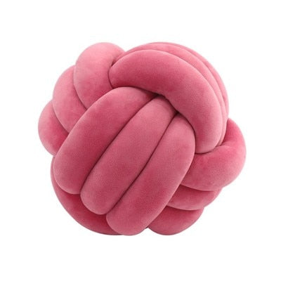 Big Knot Cushion Sofa Throw Pillow Soft Round Handmade Knotted Ball Car Bedding Stuffed Pillow For Bedroom Living Room