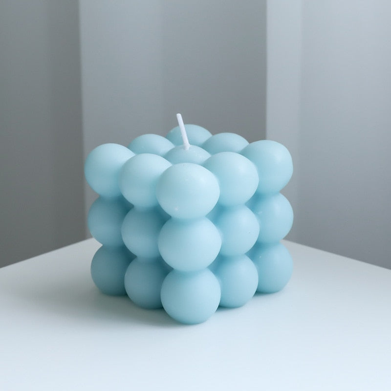 Creative Ball Cube Scented Candles Soy Wax White Geometric Aromatherapy Candles Home Minimalist Nordic Home Decoration