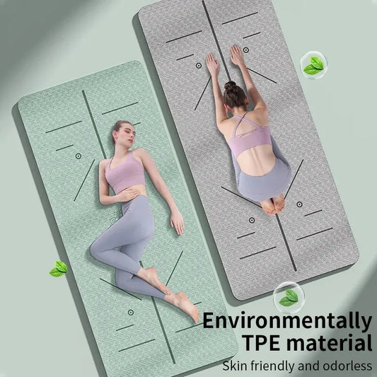 Non-Slip Fitness Exercise Yoga Mat: Eco-Friendly, Durable, and Portable Mat for All Your Workout Needs