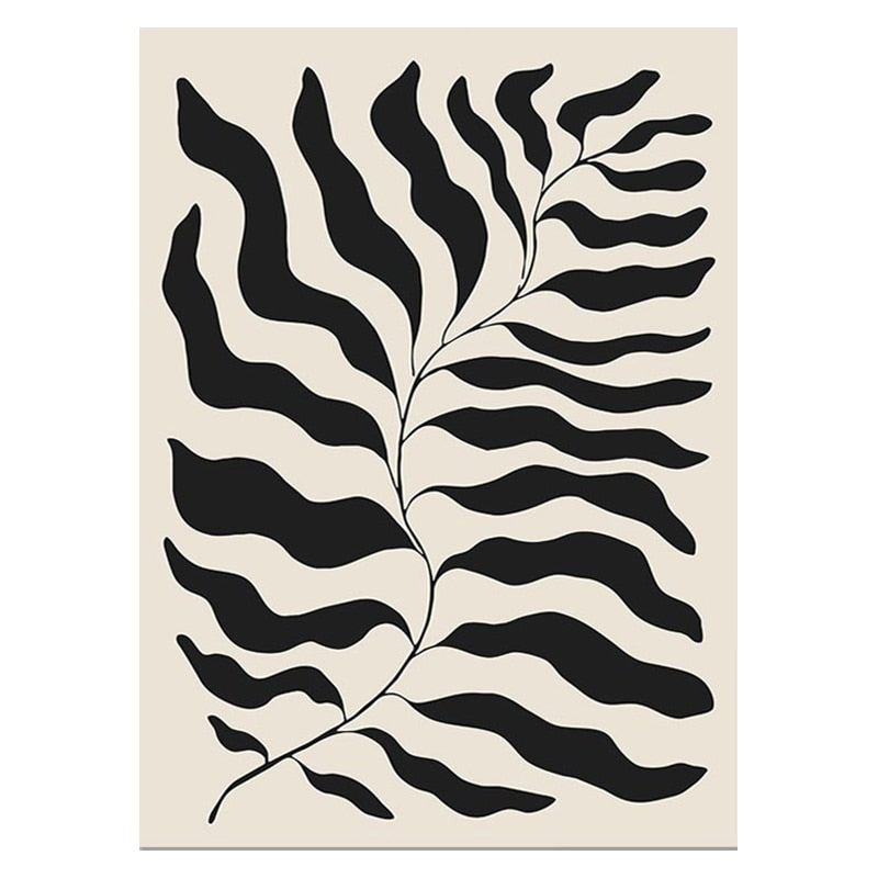 Modern Minimalist Black Beige White Wall Art Fine Art Canvas Prints Abstract Pictures For Living Room Dining Room Bedroom Wall Decor