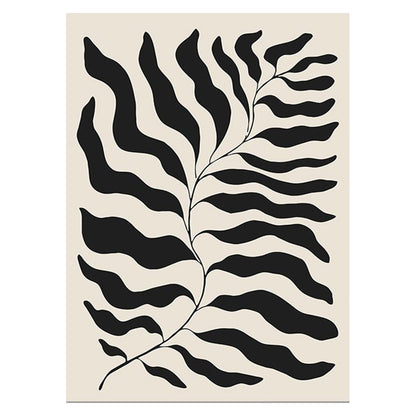 Modern Minimalist Black Beige White Wall Art Fine Art Canvas Prints Abstract Pictures For Living Room Dining Room Bedroom Wall Decor