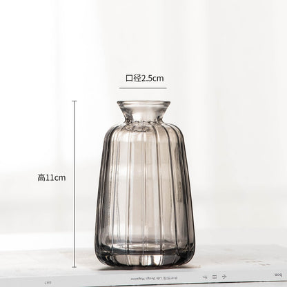 Mini Hydroponics Simple Stained Glass Vase For Simple Flowers or Aromatherapy - A Modern Stylish and Elegant Home Decor Piece
