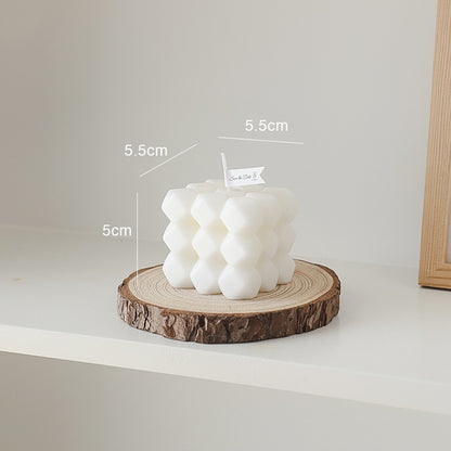 Creative Ball Cube Scented Candles Soy Wax White Geometric Aromatherapy Candles Home Minimalist Nordic Home Decoration